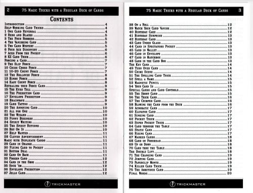 75 Tricks with a Regular Deck